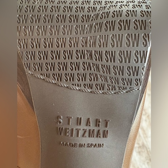 Preloved Stuart Weitzman Chocolate Brown Preppy Penny Loafer Pumps Size 8.5 - Picture 6 of 8